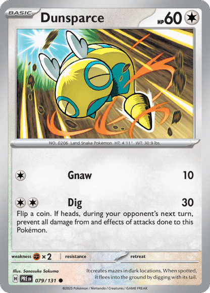 Dunsparce Reverse - Prismatic Evolutions