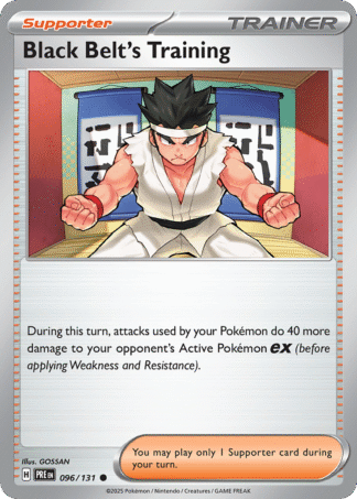 Black Belt's Training Reverse - Prismatic Evolutions