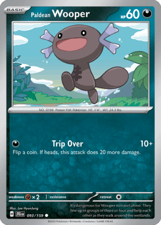 Paldean Wooper Reverse - Journey Together