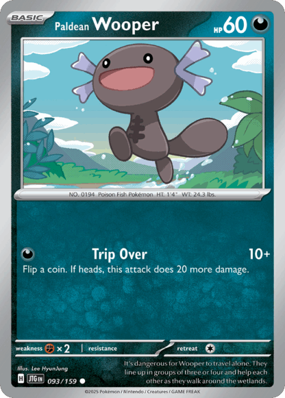 Paldean Wooper Reverse - Journey Together