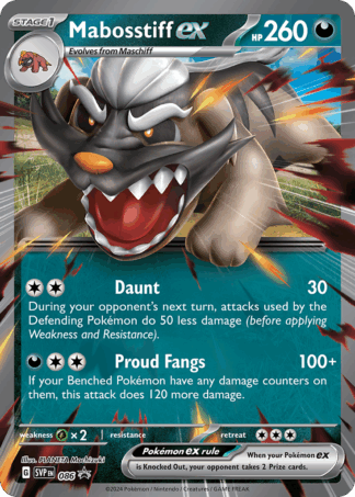 Mabosstiff ex - Scarlet & Violet Black Star Promos
