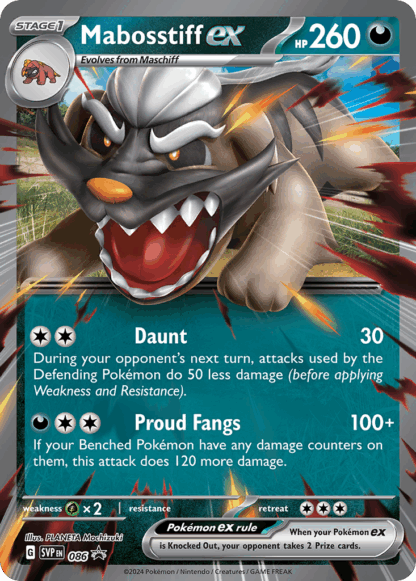Mabosstiff ex - Scarlet & Violet Black Star Promos