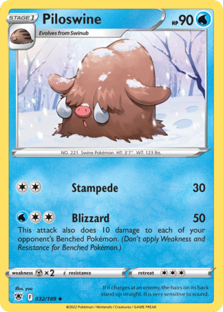 Piloswine Reverse - Astral Radiance