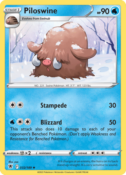 Piloswine Reverse - Astral Radiance