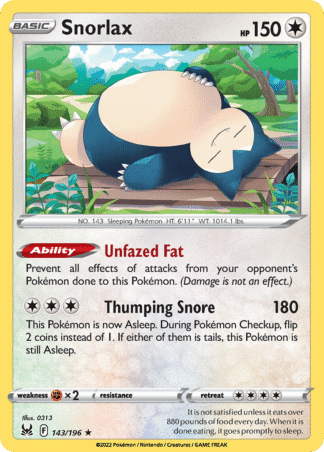 Snorlax - Lost Origin