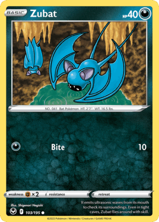 Zubat Reverse - Silver Tempest