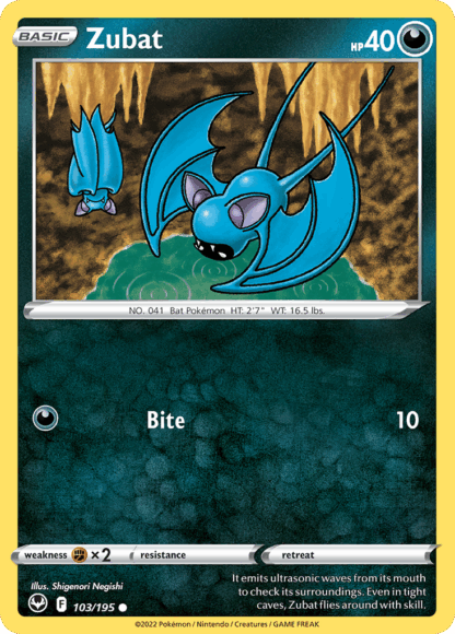 Zubat Reverse - Silver Tempest