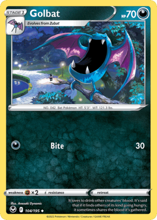 Golbat Reverse - Silver Tempest