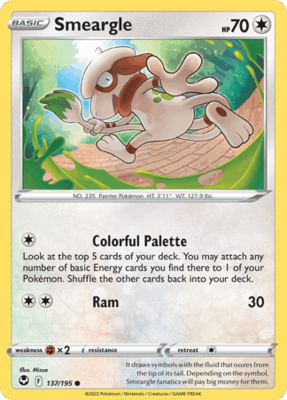 Smeargle Reverse - Silver Tempest