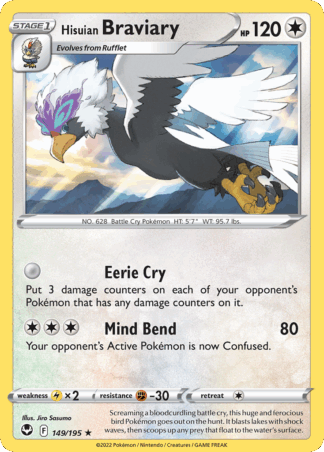 Hisuian Braviary Reverse - Silver Tempest
