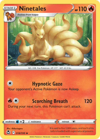Ninetales Reverse - Silver Tempest