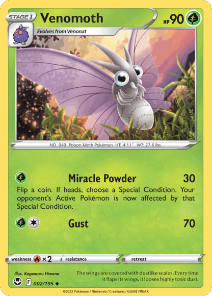 Venomoth Reverse - Silver Tempest