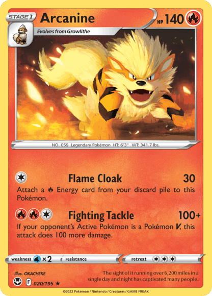 Arcanine Reverse - Silver Tempest
