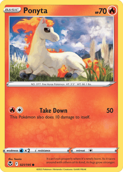 Ponyta Reverse - Silver Tempest