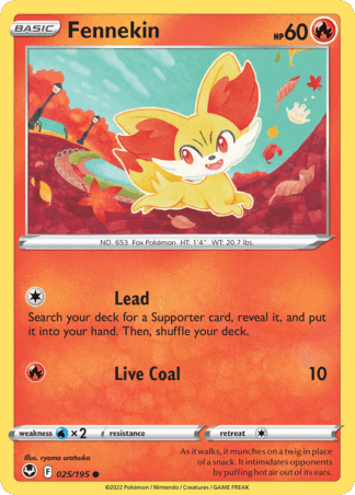 Fennekin Reverse - Silver Tempest