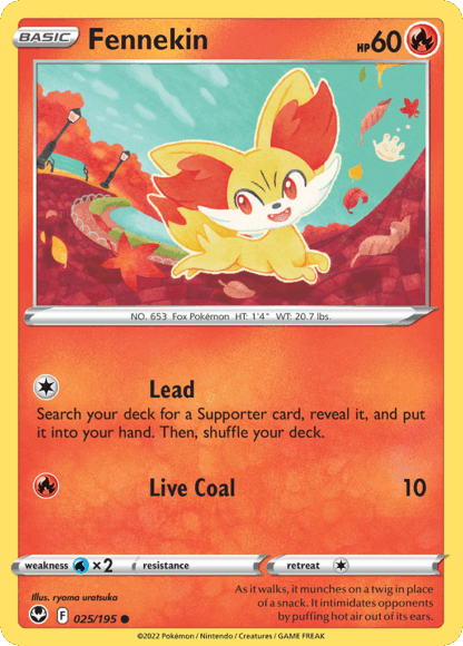 Fennekin Reverse - Silver Tempest