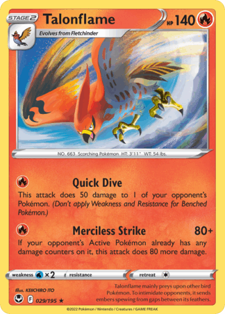 Talonflame Reverse - Silver Tempest