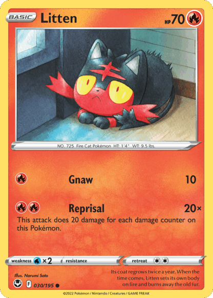 Litten Reverse - Silver Tempest