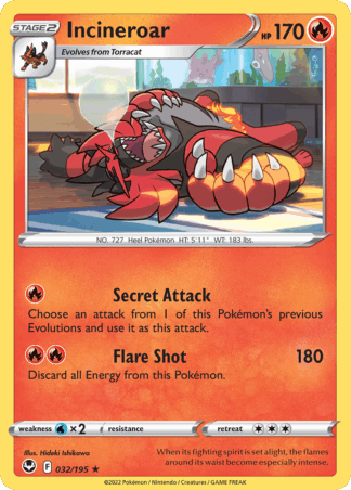 Incineroar Reverse - Silver Tempest