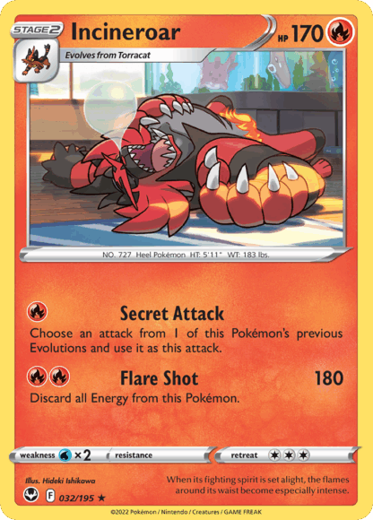 Incineroar Reverse - Silver Tempest