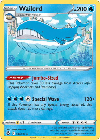 Wailord Reverse - Silver Tempest