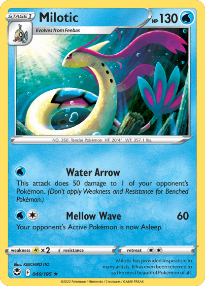 Milotic Reverse - Silver Tempest
