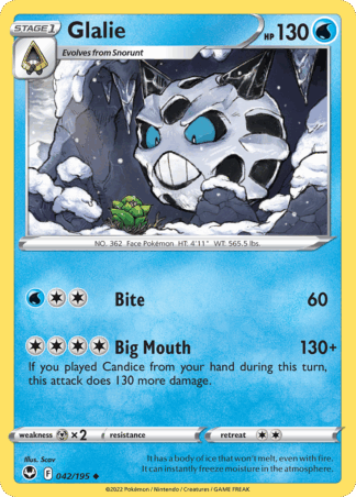 Glalie Reverse - Silver Tempest