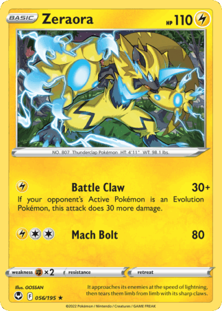 Zeraora Reverse - Silver Tempest