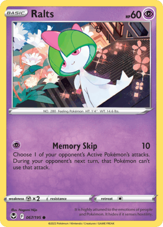 Ralts Reverse - Silver Tempest