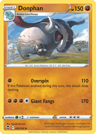 Donphan Reverse - Silver Tempest