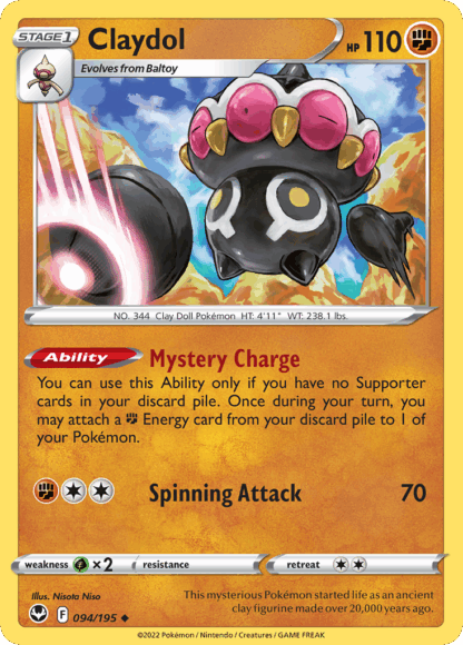 Claydol Reverse - Silver Tempest