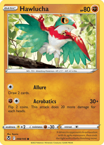 Hawlucha Reverse - Silver Tempest
