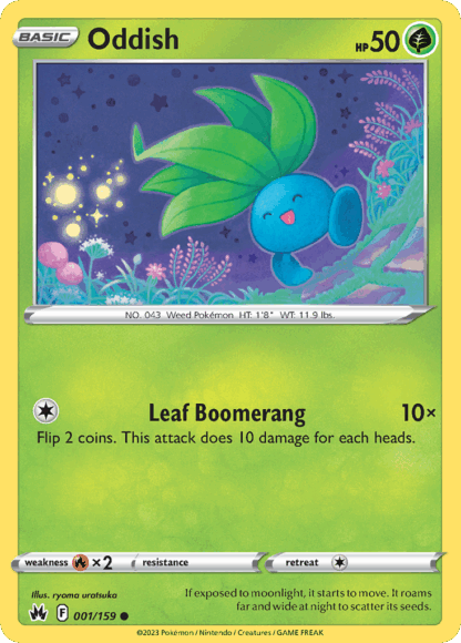 Oddish Reverse - Crown Zenith