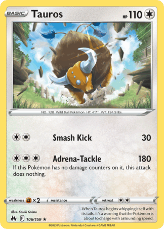 Tauros Reverse - Crown Zenith
