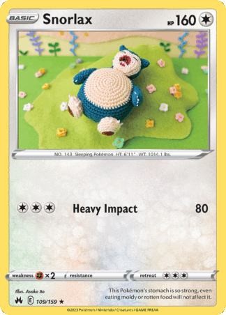 Snorlax Reverse - Crown Zenith