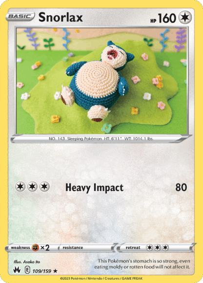 Snorlax Reverse - Crown Zenith