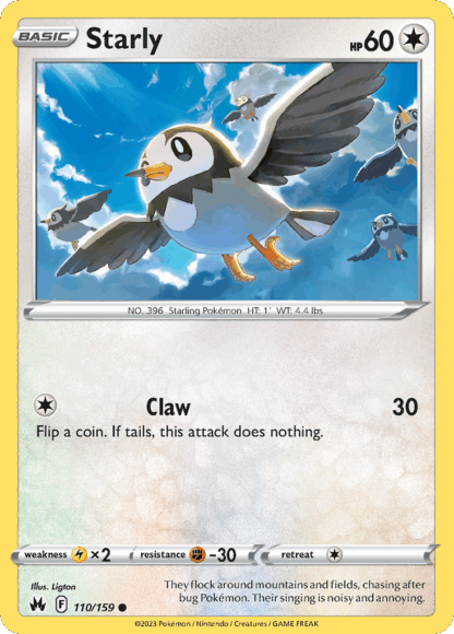 Starly Reverse - Crown Zenith