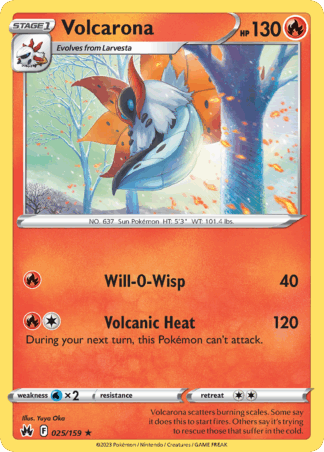 Volcarona Reverse - Crown Zenith