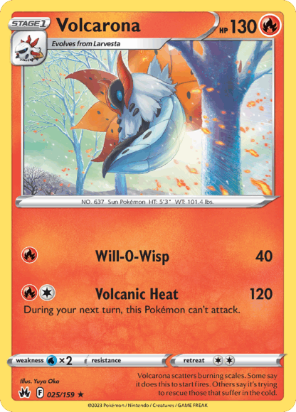Volcarona Reverse - Crown Zenith