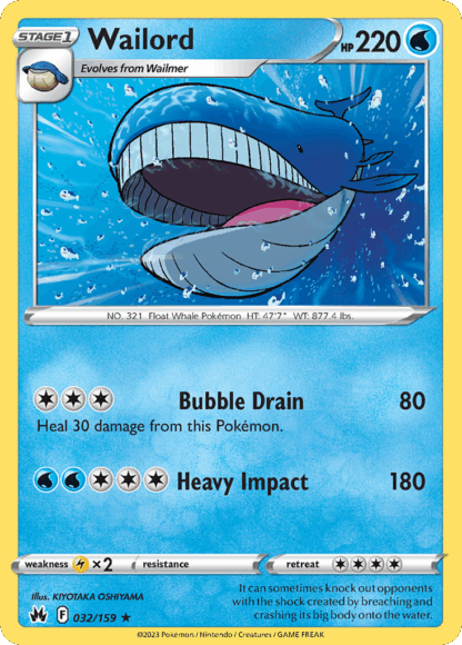 Wailord Reverse - Crown Zenith