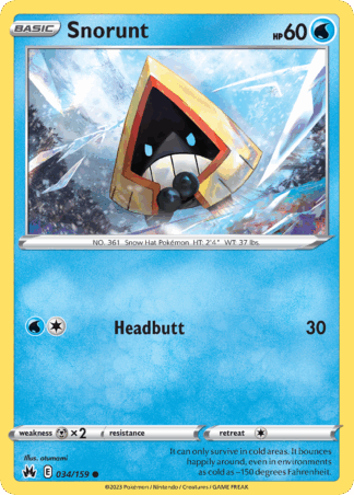 Snorunt Reverse - Crown Zenith
