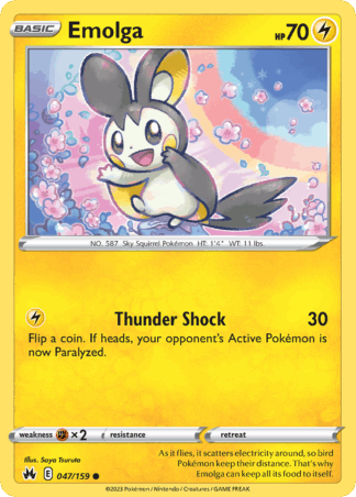 Emolga Reverse - Crown Zenith