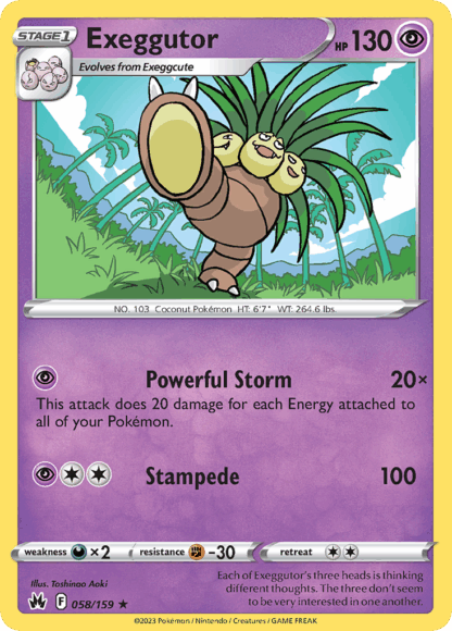 Exeggutor Reverse - Crown Zenith