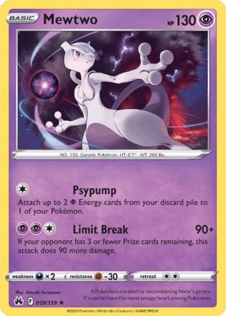 Mewtwo Reverse - Crown Zenith