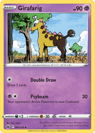 Girafarig Reverse - Crown Zenith