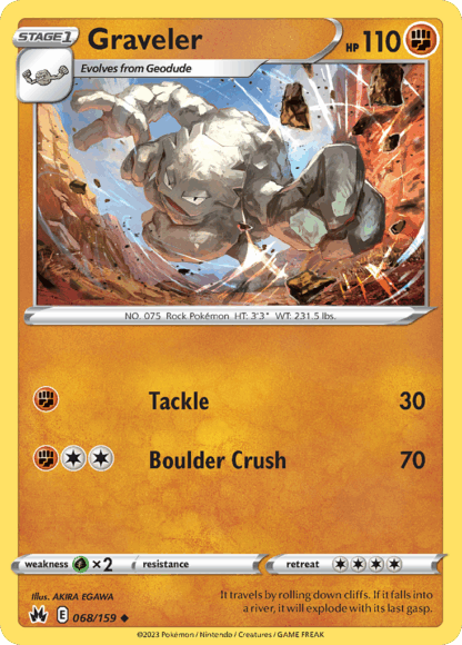 Graveler Reverse - Crown Zenith