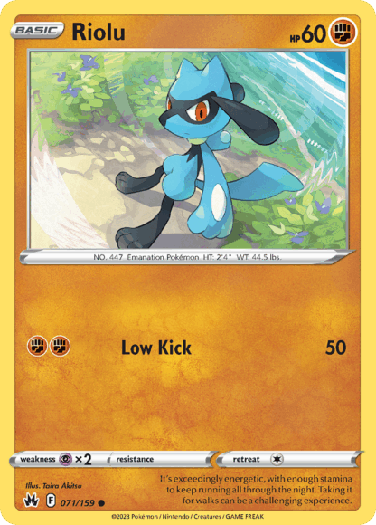 Riolu Reverse - Crown Zenith