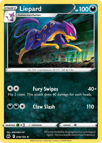 Liepard Reverse - Crown Zenith