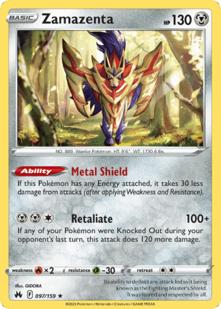 Zamazenta - Crown Zenith