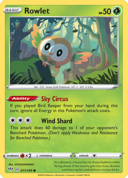 Rowlet Reverse - Darkness Ablaze